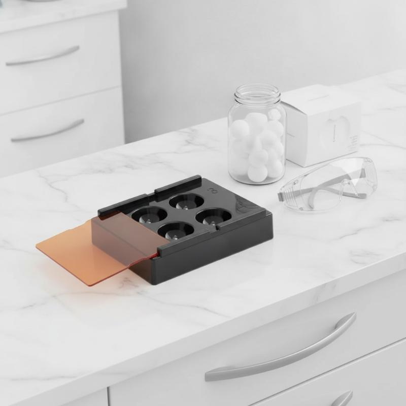 Resin Art Case - Lightproof 4 Holes Composite Resin Dental