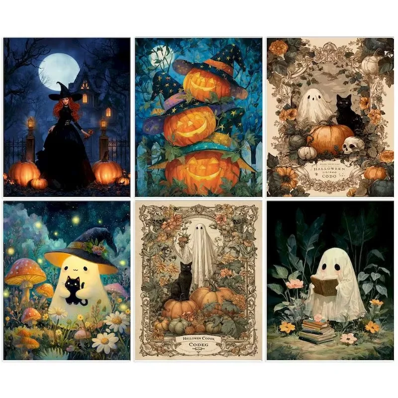 Resin Art Work - Diamond Painting The devil Halloween Mosaic