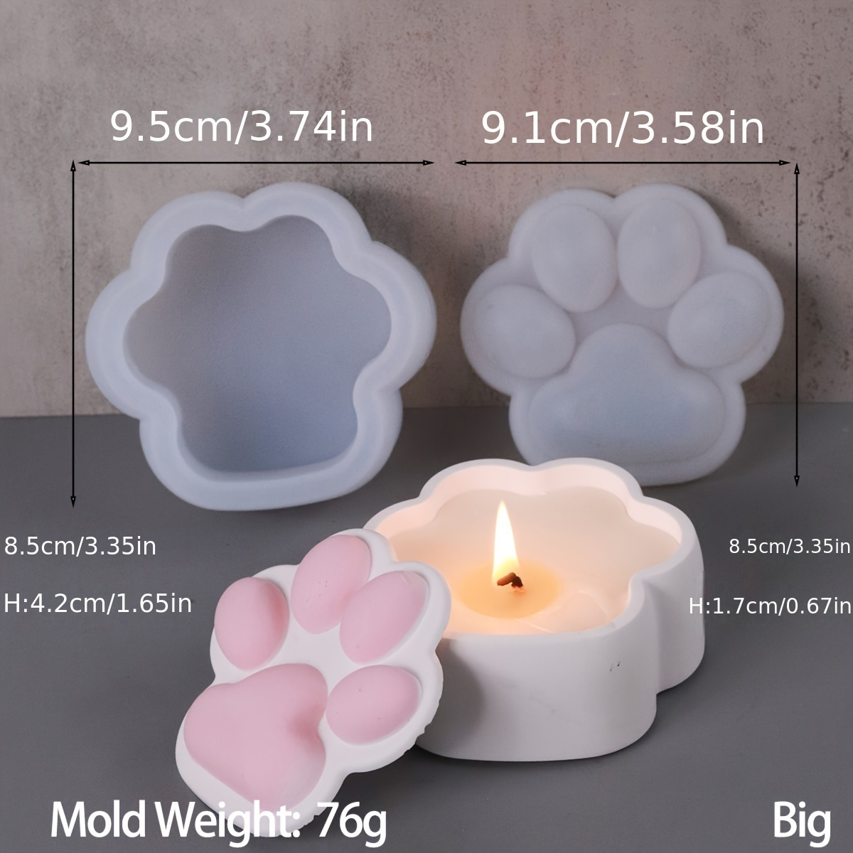 Cat Claw Storage Box Silicone  - Resin Art Case 评论和价格
