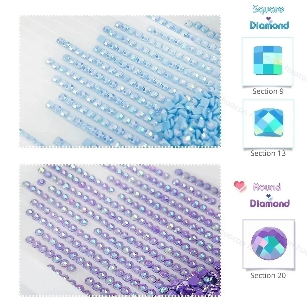 HUACAN Diamond Embroidery Witc - Resin Art Wallpaper 评论和价格