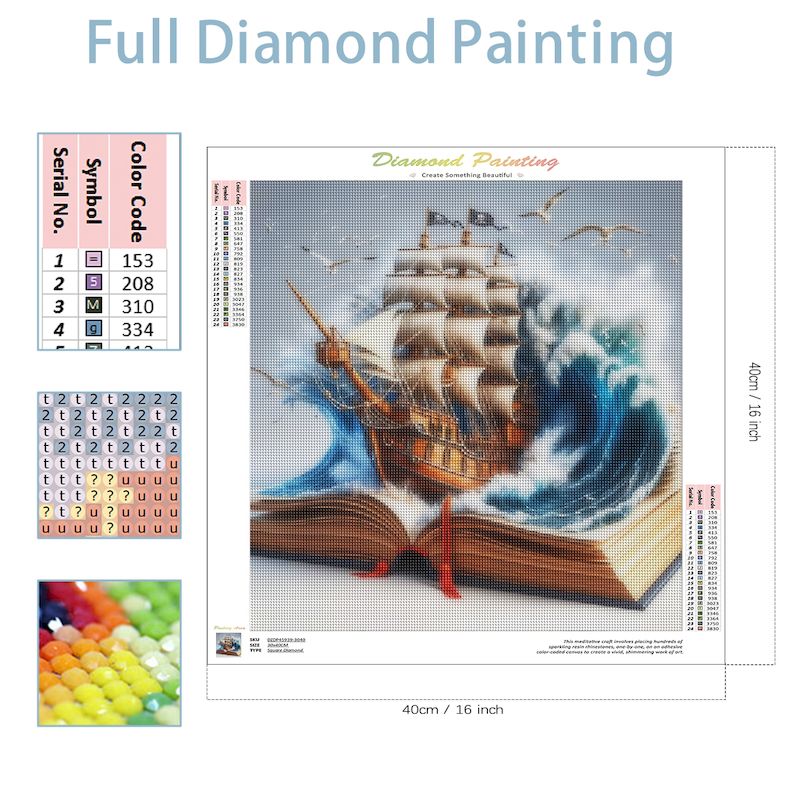 SDOYUNO Diy Diamond Mosaic Boo - Resin Art Wallpaper 评论和价格