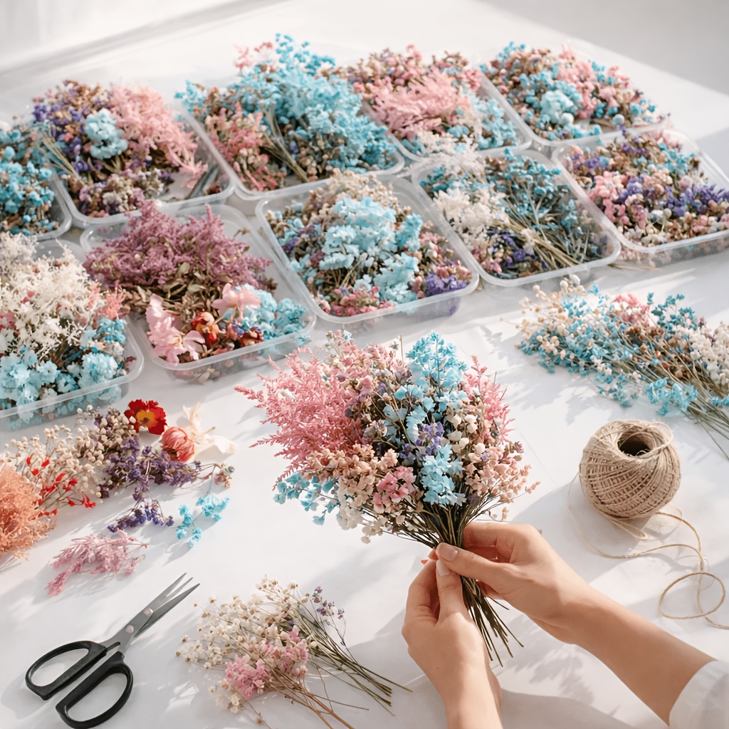 10 Box Mixed Dried Flower Bouq - Resin Art Wedding Gift 评论和价格
